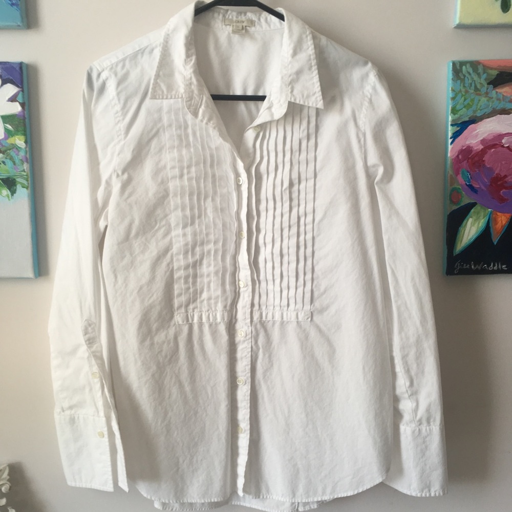 J. Crew classic white button down